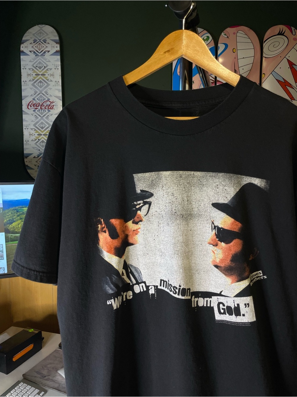 Black vintage Blues Brothers Tribute T-Shirt mens size XL